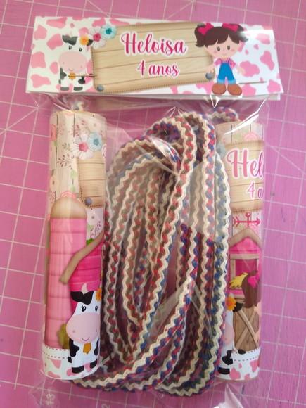 Corda Personalizada Fazendinha Rosa