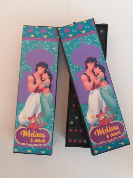 Domino Personalizado Aladdin e Jasmine