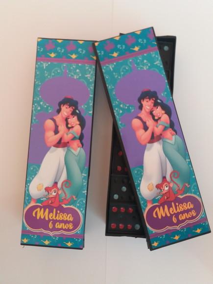 Domino Personalizado Aladdin e Jasmine