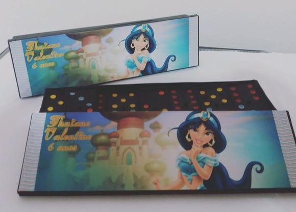 Domino Personalizado Princesa Jasmine