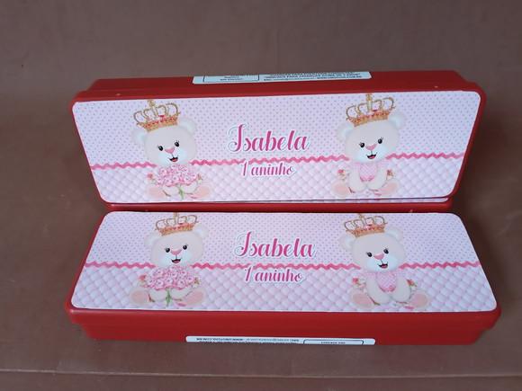 Domino Personalizado Ursinha Rosa