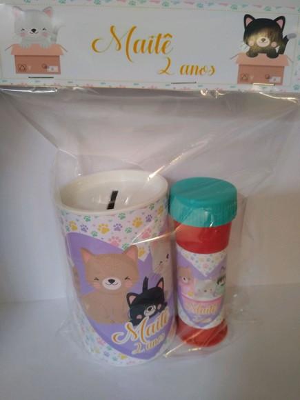 Kit Cofrinho e Bolinha de Sabão