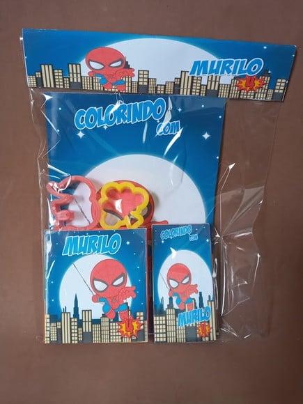 Kit Colorir com Massinha Homem Aranha Cute
