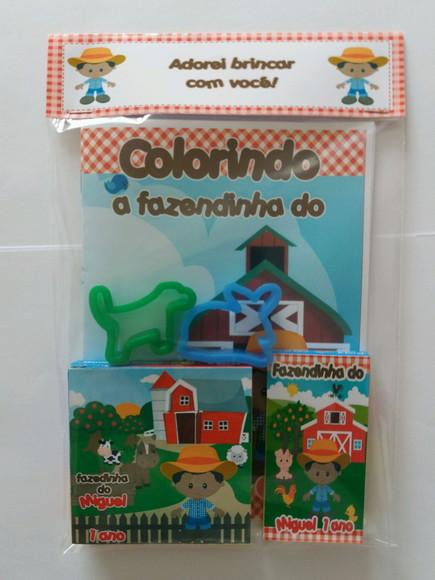 Kit Colorir com Massinha Fazendinha