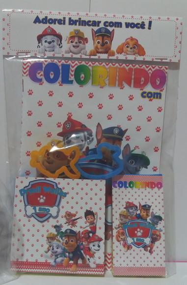 Kit Colorir com Massinha Patrulha Canina