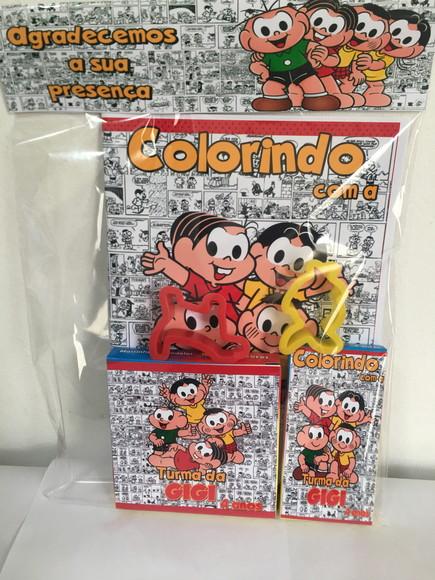 Kit Colorir com Massinha Turma da Monica
