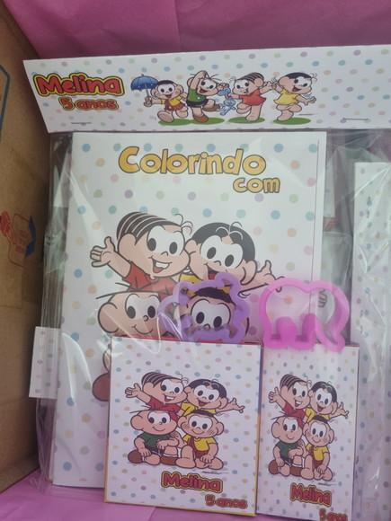 Kit Colorir com Massinha Turma da Monica