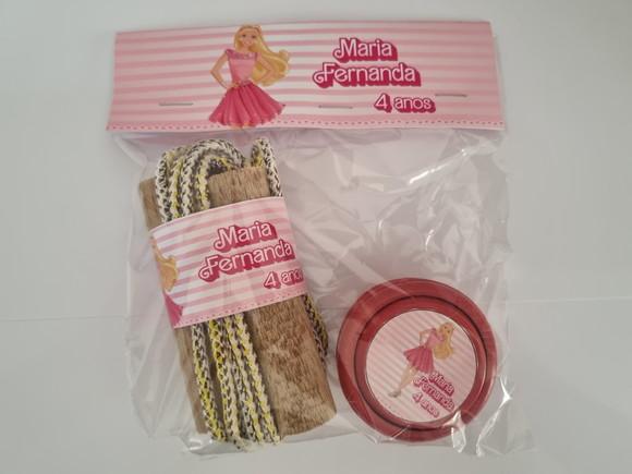 Kit Corda e Ioio Personalizados Barbie e Ken