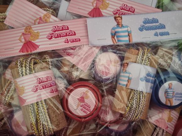 Kit Corda e Ioio Personalizados Barbie e Ken