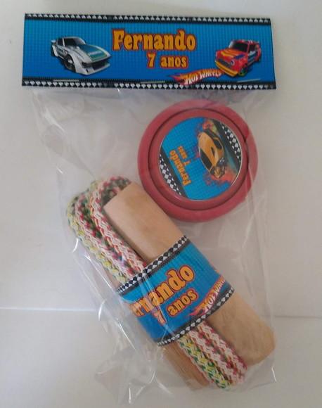 Kit Corda e Ioio Personalizados Hotwheels