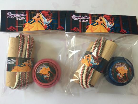 Kit Corda e Ioio Personalizados Bela e a Fera