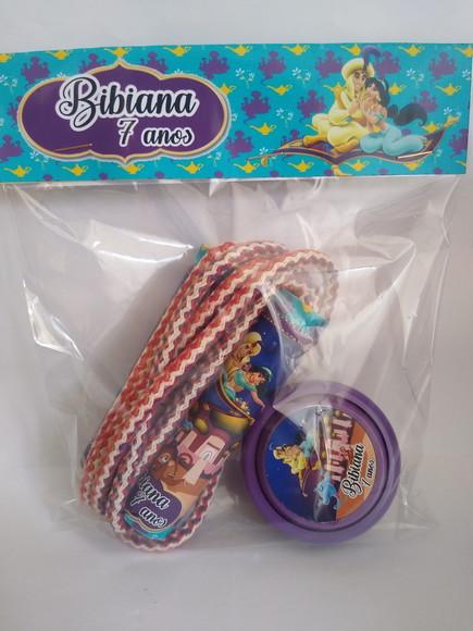 Kit Corda Personalizada e Ioiô Aladin e Jasmine