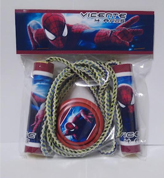 Kit Corda Personalizada e Ioio e Homem Aranha