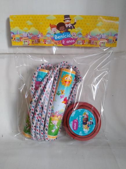 Kit Corda Personalizada e Ioio Mundo Bita
