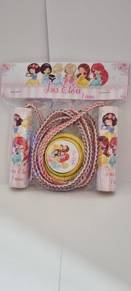 Kit Corda Personalizada e Ioio Princesas Cute