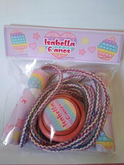 Kit Corda Personalizada e Ioio Pop It