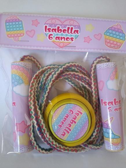 Kit Corda Personalizada e Ioio Pop It