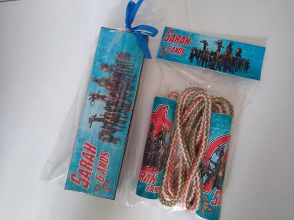 Kit Domino e Corda Personalizado Vingadores