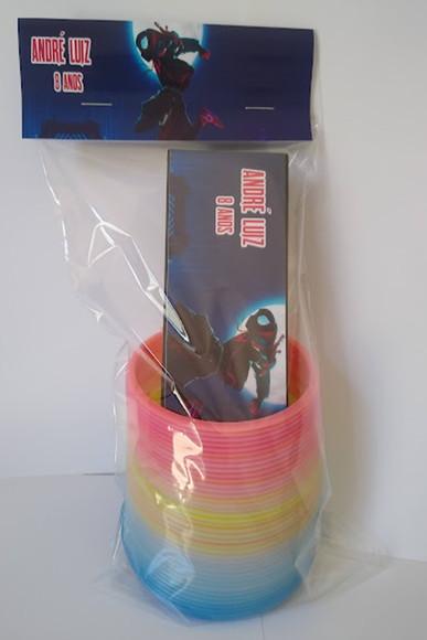 Kit Domino e Mola Personalizado Miles Morales