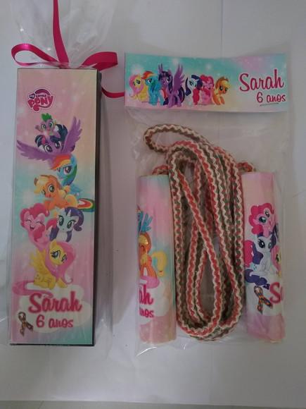 Kit Domino e Corda Personalizado My Little Pony