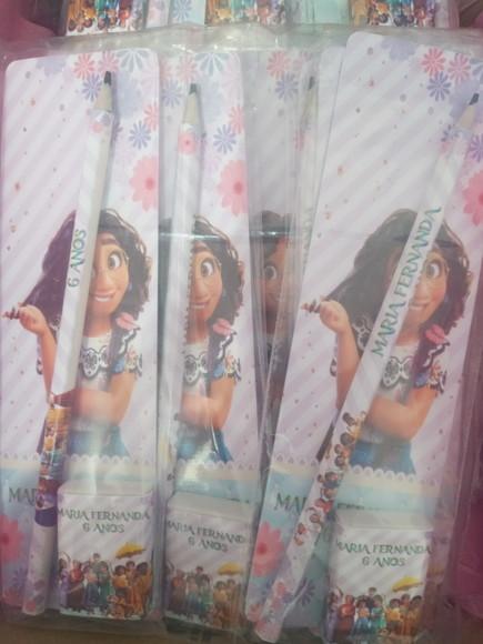 Kit Lapis e Borracha Personalizado Encanto