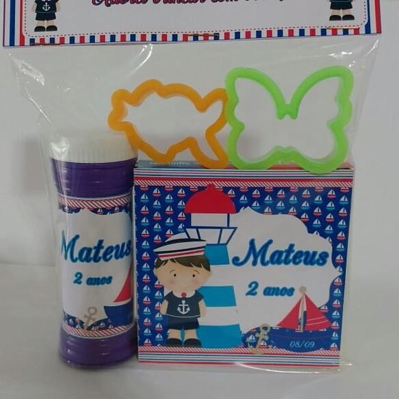 Kit Massinha e Bolinha de Sabao Marinheiro
