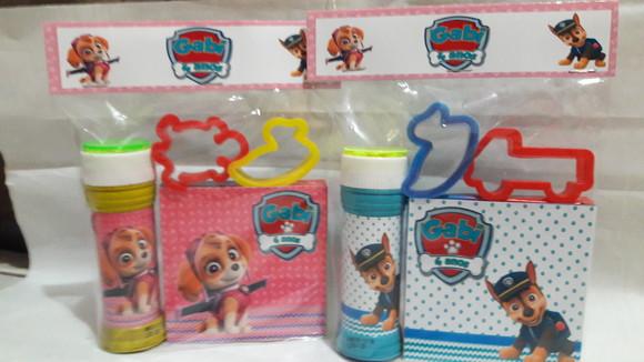 Kit Massinha e Bolinha de Sabão Patrulha Canina