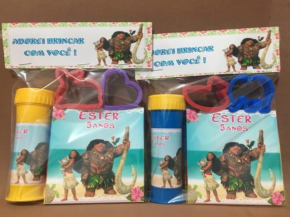 Kit Massinha e Bolinha de Sabão Moana