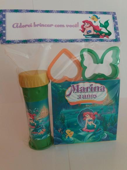 Kit Massinha e Bolinha de Sabão Pequena Sereia