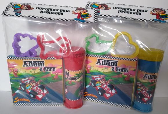 Kit Massinha e Bolinha de Sabão Senninha