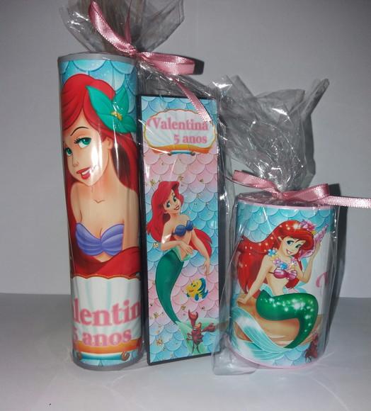Kit Pega Vareta Dominó e Cofrinho Ariel