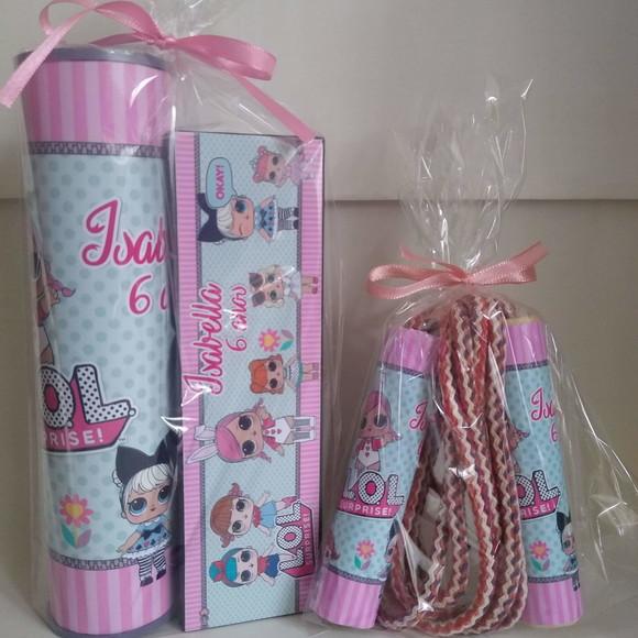 Kit Pega Vareta Dominó e Corda Personalizada Lol