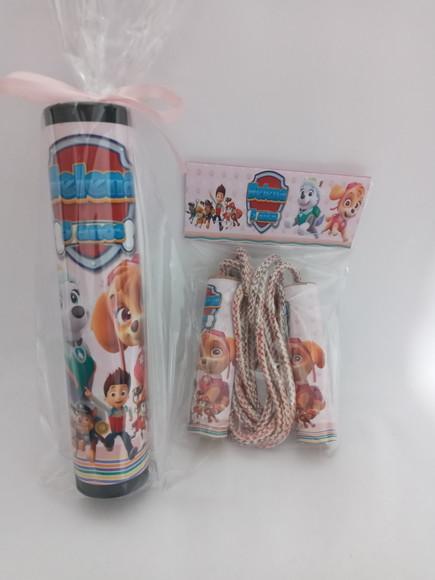 Kit Pega Vareta e Corda Personalizada Patrulha Canina