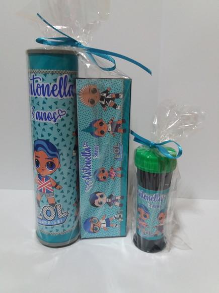 Kit Pega Vareta Domino e Bolinha de Sabão Lol