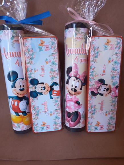 Kit Pega Vareta e Domino Mickey e Minnie Jardim Encantado