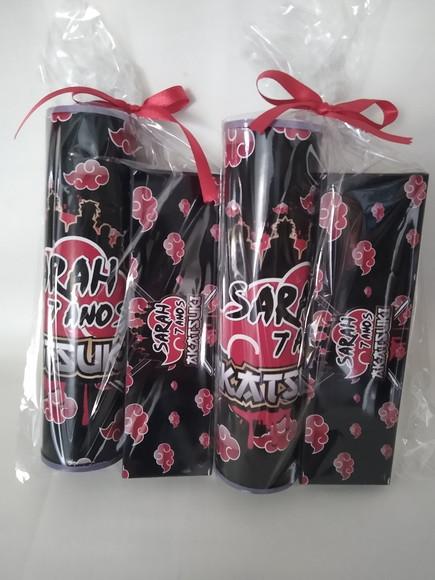 Kit Pega Vareta e Domino Personalizado Akastsuki