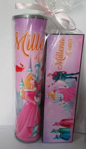 Kit Pega Vareta e Domino Personalizado Bela Adormecida