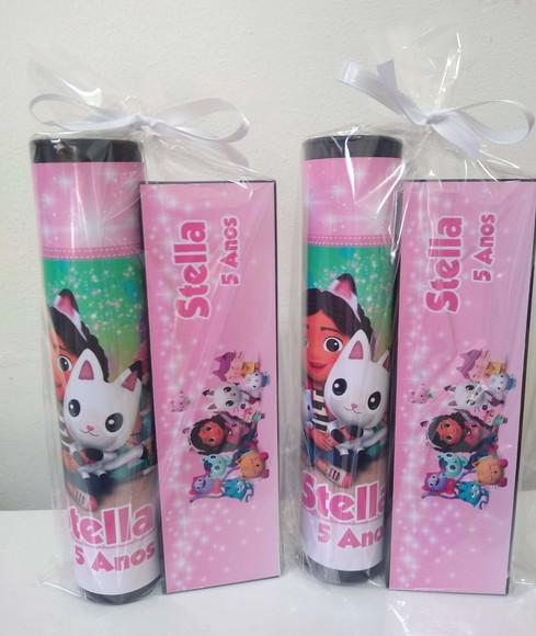 Kit Pega Vareta e Domino Personalizado Casa Magica Gaby