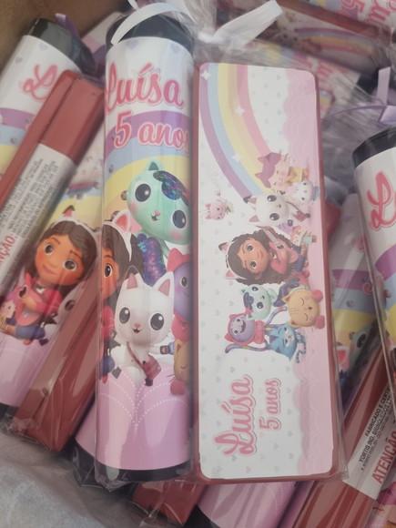 Kit Pega Vareta e Domino Personalizado Casa Magica Gaby