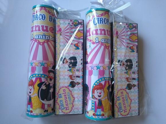 Kit Pega Vareta e Domino Personalizado Circo Bita