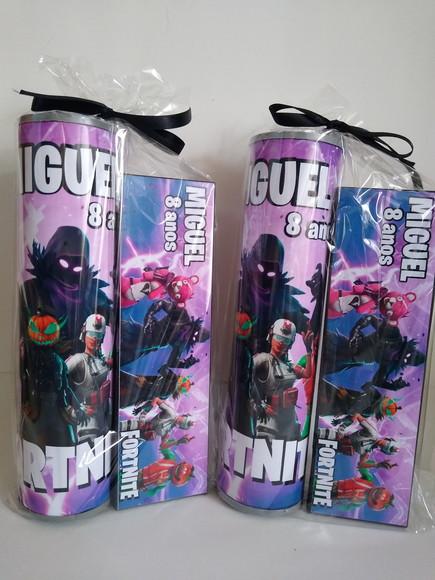 Kit Pega Vareta e Domino Personalizado Fortnite