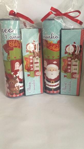Kit Pega Vareta e Domino Personalizado Feliz Natal