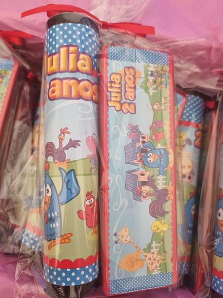Kit Pega Vareta e Domino Personalizado Galinha Pintadinha