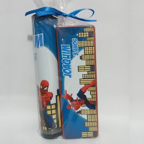 Kit Pega Vareta e Domino Personalizado Homem Aranha