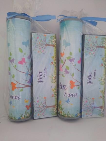 Kit Pega Vareta e Domino Personalizado Jardim das Borboletas
