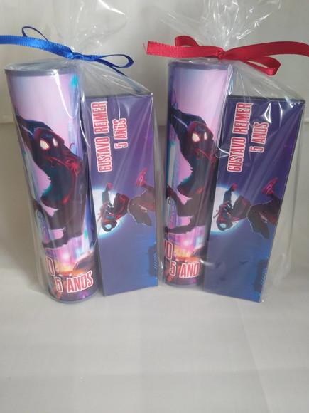 Kit Pega Vareta e Domino Personalizado Miles Morales