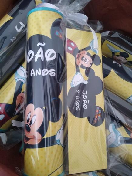 Kit Pega Vareta e Domino Personalizado Mickey