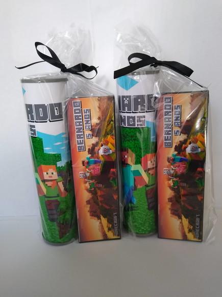 Kit Pega Vareta e Domino Personalizado Minecraft