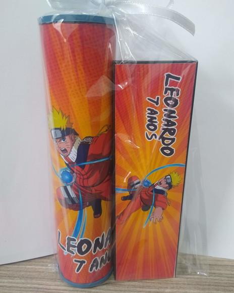 Kit Pega Vareta e Domino Personalizado Naruto