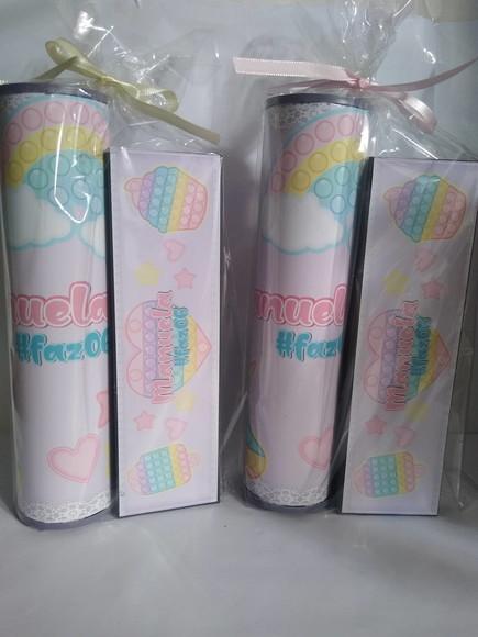 Kit Pega Vareta e Domino Personalizado Pop It